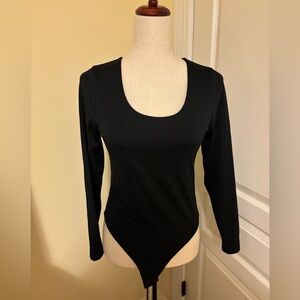 Old Navy Black Scoop Neck Bodysuit